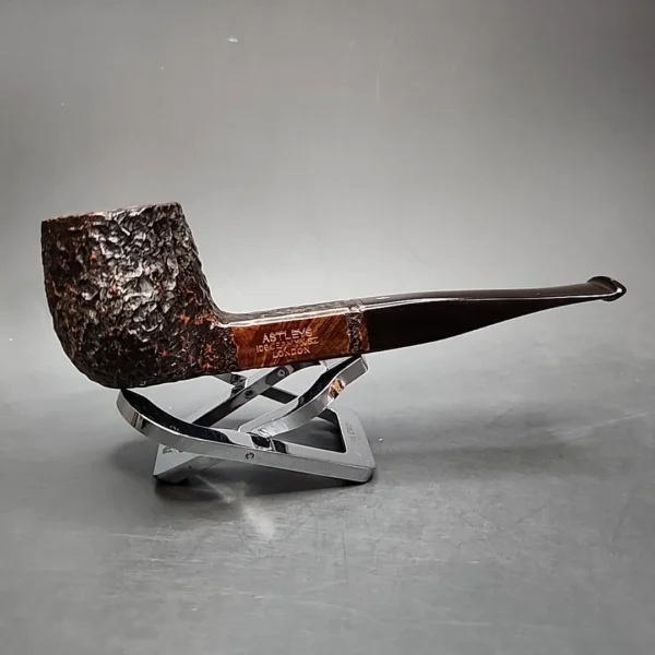 Astleys Rusticated Square Shank Billiard Estate Briar Pipe, English Estates - Image 4
