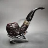 Peterson Pipe of the Year 2024 159/1100 Rusticated Rhodesian Briar Pipe, New - Image 4