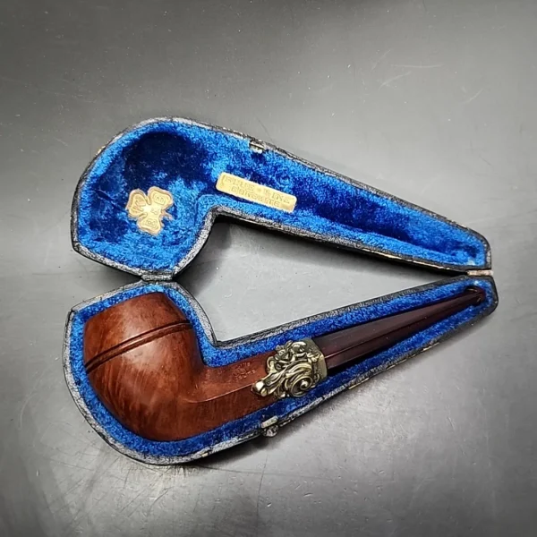 Pre-Kaywoodie KBB Blue Line Bakelite Straight Bulldog Estate Briar Pipe, Unsmoked - Image 4