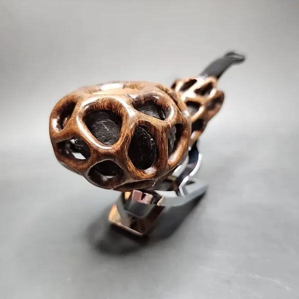 Moonlight Lotus Handmade Briar Pipe, New - Image 4