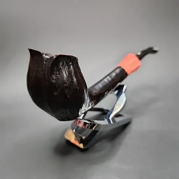Anne Julie Rusticated Tulip Estate Briar Pipe, Danish Estates - Image 4
