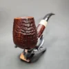 Jess Chonowitsch Sandblasted Bent Brandy Estate Briar Pipe, Danish Estates - Image 4