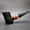 Ser Jacopo Delecta S1 Sandblasted Cherrywood Estate Briar Pipe, Italian Estates - Image 4