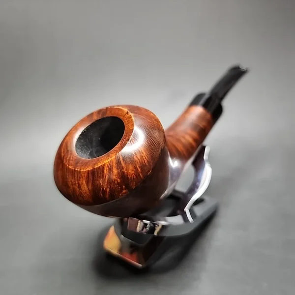 Andreas Bennwik Smooth Bent Horn Handmade Estate Briar Pipe, Unsmoked - Image 4