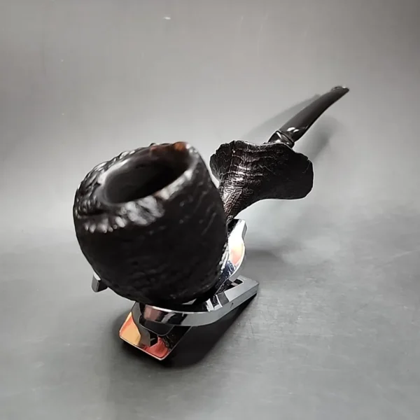 Preben Holm Hand Cut Sandblasted Freehand Estate Briar Pipe, Danish Estates - Image 4