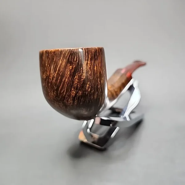 SederCraft by Kraig Sederquist 2023 Smooth Bent Pot Estate Briar Pipe, American Estates - Image 4