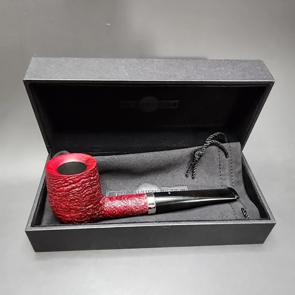 2008 Dunhill Ruby Bark 5103 Sandblasted Billiard Estate Briar Pipe, English Estates - Image 4