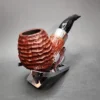 2021 Ardor Urano Bucaneve Rusticated Brandy Estate Briar Pipe, Italian Estates - Image 5