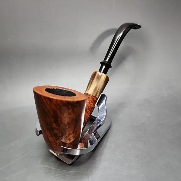 WO Larsen Super 77 Smooth Bent Dublin Estate Briar Pipe, Danish Estates - Image 5