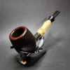 Ernie Markle Sandblasted Bamboo Lovat Estate Briar Pipe, American Estates - Image 5