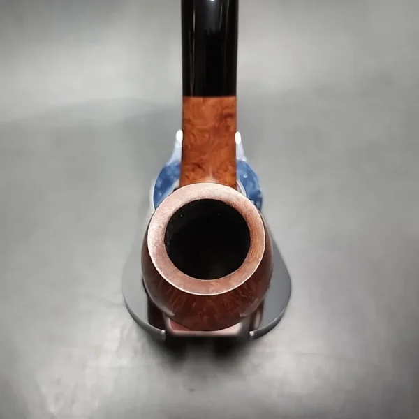 Gigi Infinity Smooth Bent Billiard Estate Briar Pipe, Unsmoked - Image 5