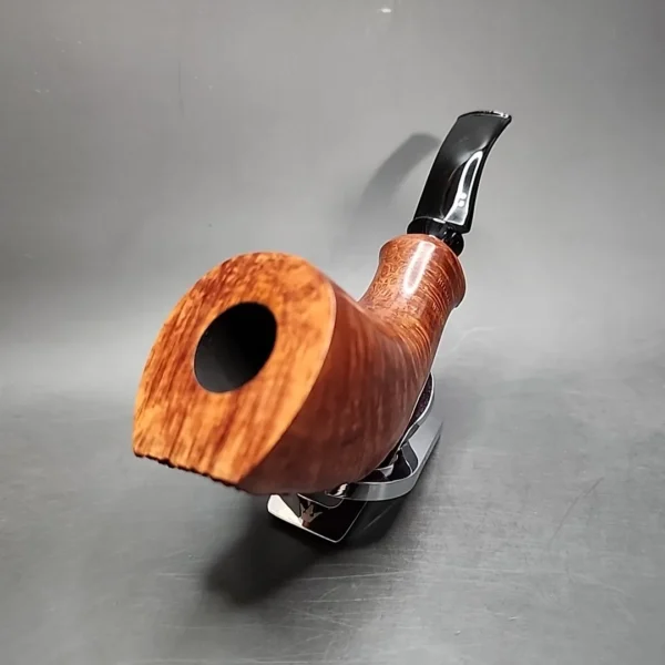 2001 Clarence Mickles Freehand Horn Handmade Estate Briar Pipe, Unsmoked - Image 5
