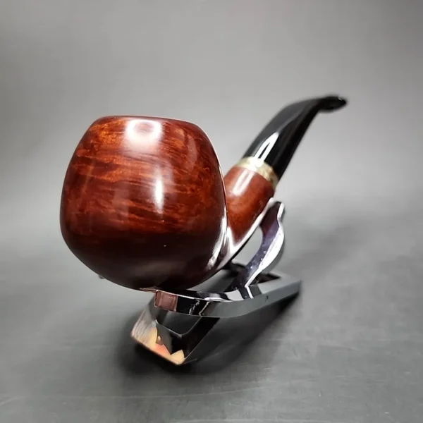 Vauen 3215 Smooth Bent Apple Estate Briar Pipe, Unsmoked, 9mm - Image 5