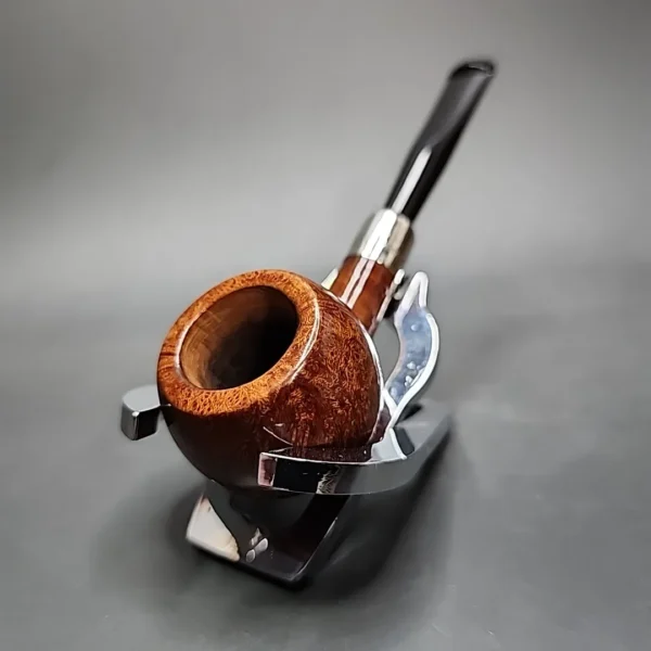 Pre-2003 Peterson Silver Mounted Army 407 Smooth Prince Estate Briar Pipe, Irish Estates - Image 5
