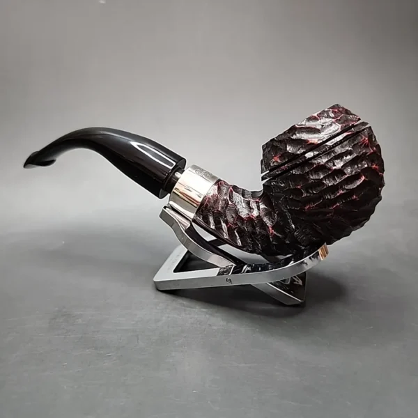 Peterson Pipe of the Year 2024 167/1100 Rusticated Rhodesian Briar Pipe, New - Image 5