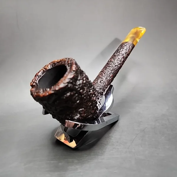 Castello Sea Rock 32 KK Rusticated Canadian Estate Briar Pipe, Italian Estates - Image 5