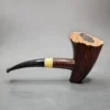 Pipe Tristan Smooth Drunken Poker Sitter Handmade Briar Pipe, New - Image 5