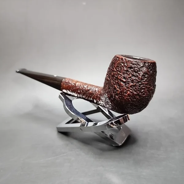 1956 Dunhill Shell K 4S Sandblasted Apple Estate Briar Pipe, English Estates - Image 5