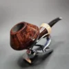 Pipe Tristan Smooth Swedish Bulldog Handmade Briar Pipe, New - Image 5