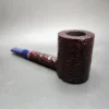 Savinelli Unica U36 Rusticated Poker Briar Pipe, Unsmoked, 6mm - Image 5