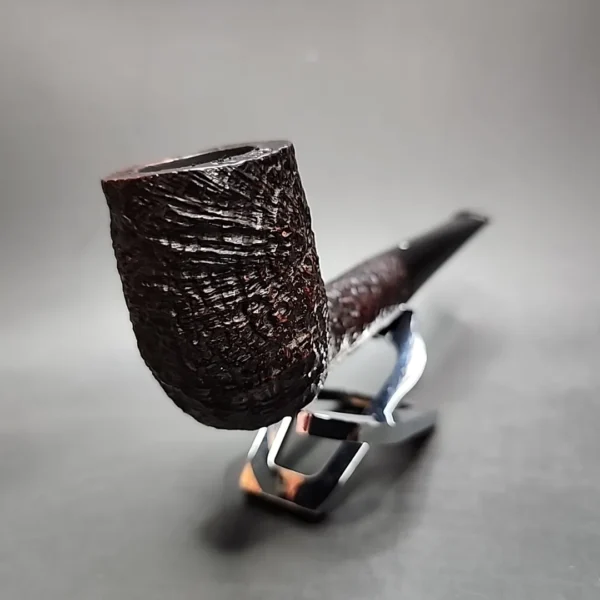 1960 Dunhill Shell ODA 835 Sandblasted Billiard Estate Briar Pipe, English Estates - Image 5