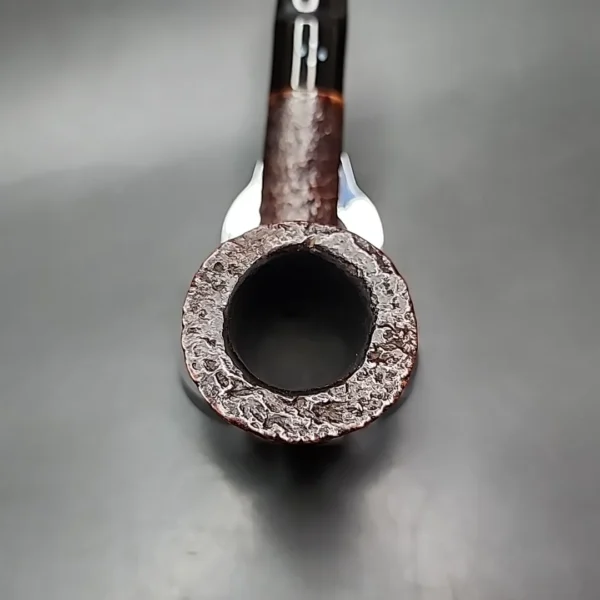 Sasieni 4 Dot Ruff Root Dark 7 Sandblasted Dublin Estate Briar Pipe, English Estates - Image 5