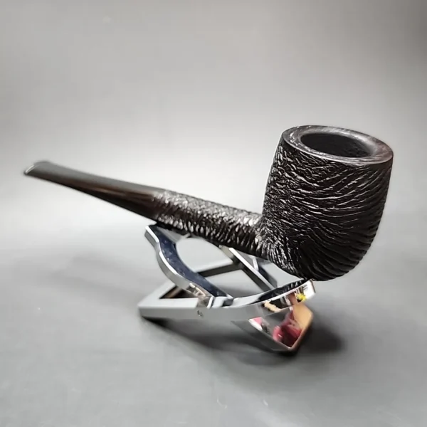 Sasieni Four Dot Rustic Warwick Rusticated Billiard Estate Briar Pipe, English Estates - Image 5