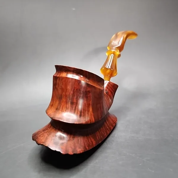Preben Holm Hallmark H2 Smooth Freehand Estate Briar Pipe, Unsmoked - Image 5