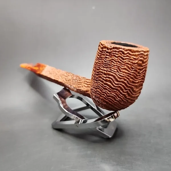 2003 JT Cooke Sandblasted Large Lovat Estate Briar Pipe, American Estates - Image 5