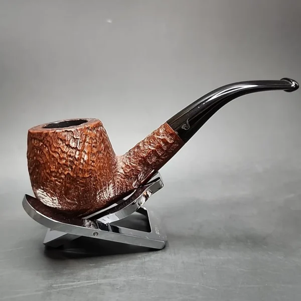 HTL Sandblasted Bent Apple Estate Briar Pipe, English Estates - Image 5
