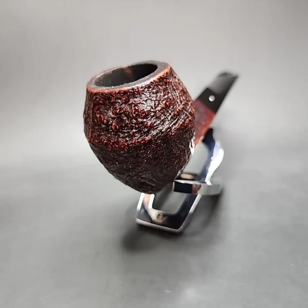 1958 Dunhill Shell ODA 837 Sandblasted Bulldog Estate Briar Pipe, English Estates - Image 5