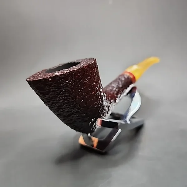 Savinelli 2024 Saint Nicholas 904 KS Rusticated Dublin Briar Pipe, 6mm, New - Image 5