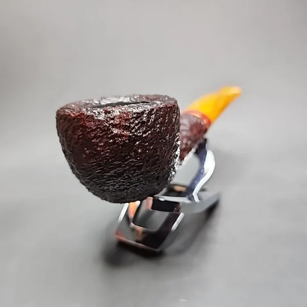 Savinelli 2024 Saint Nicholas 316 KS Rusticated Pot Briar Pipe, 6mm, New - Image 5