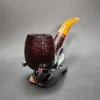 Savinelli 2024 Saint Nicholas 602 KS Rusticated Bent Billiard Briar Pipe, 6mm, New - Image 5