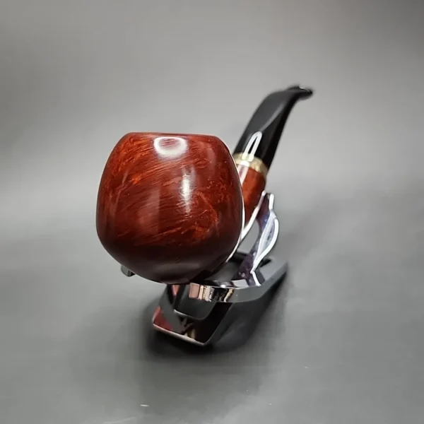 Vauen 3215 Smooth Bent Apple Estate Briar Pipe, Unsmoked, 9mm - Image 5
