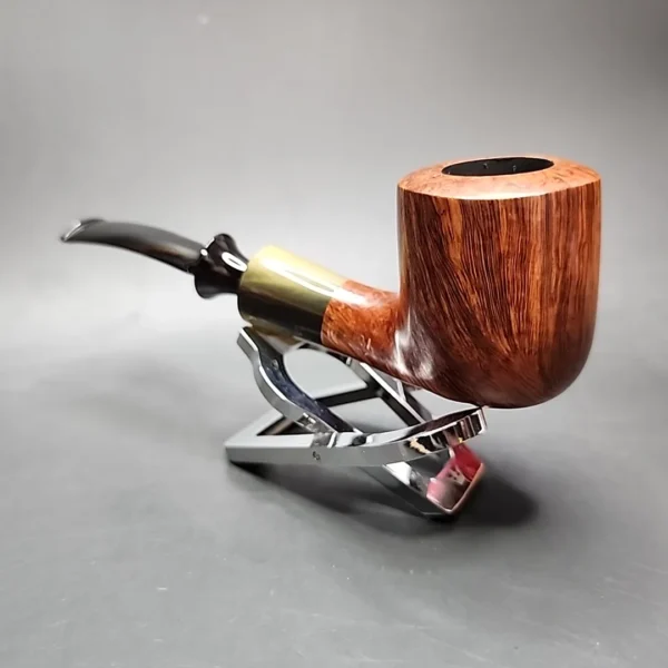 Savinelli Nonpareil 9121 Smooth Bent Pot Estate Briar Pipe, Unsmoked - Image 5