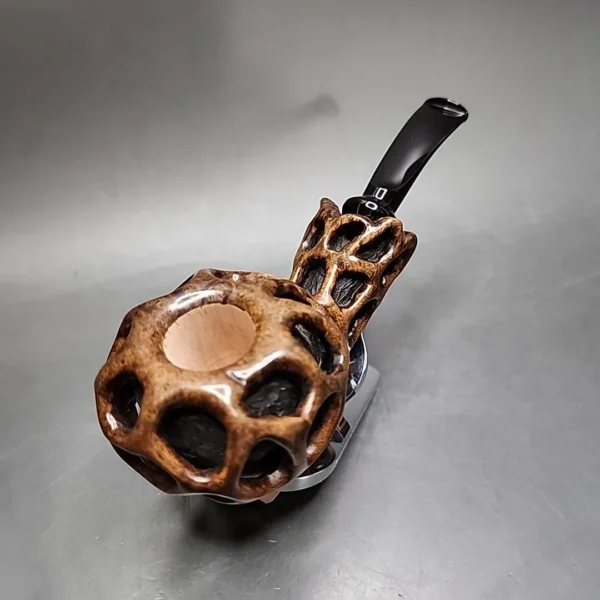 Moonlight Lotus Handmade Briar Pipe, New - Image 5