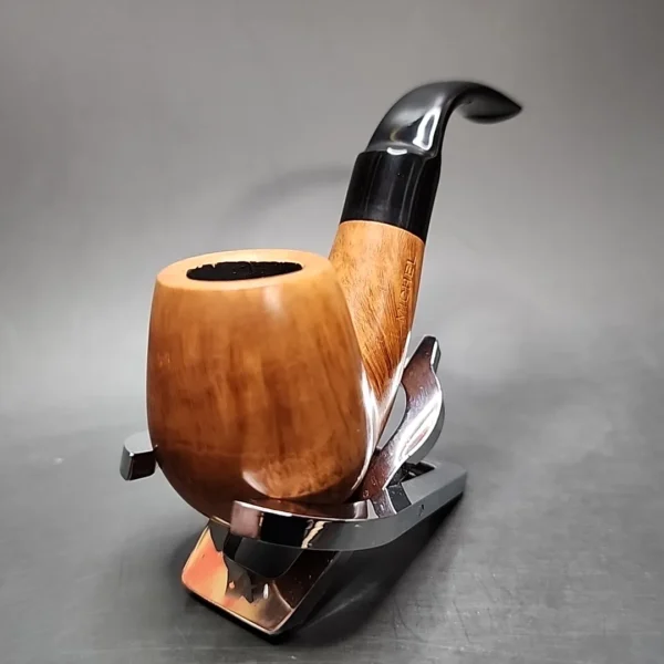 Michel Smooth Oom Paul Estate Briar Pipe, Unsmoked - Image 5