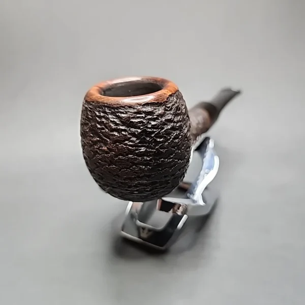 Old England 52S by Sasieni Rusticated Apple Estate Briar Pipe, English Estates - Image 5