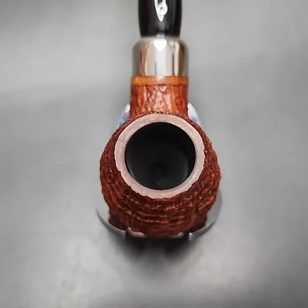 2021 Ardor Urano Bucaneve Rusticated Brandy Estate Briar Pipe, Italian Estates - Image 6