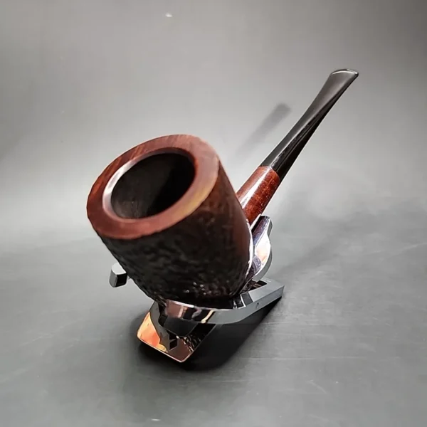 Medley by GBD Partially Rusticated Pot Estate Briar Pipe, Unsmoked - Image 6