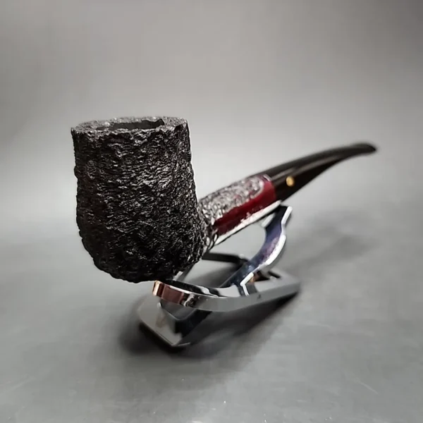 Darnell Old Briar Rusticated Bent Billiard Estate Briar Pipe, Unsmoked - Image 6