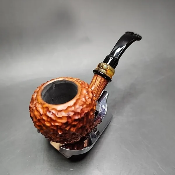 Neerup Classic Rusticated Strawberry Sitter Estate Briar Pipe, Unsmoked - Image 6