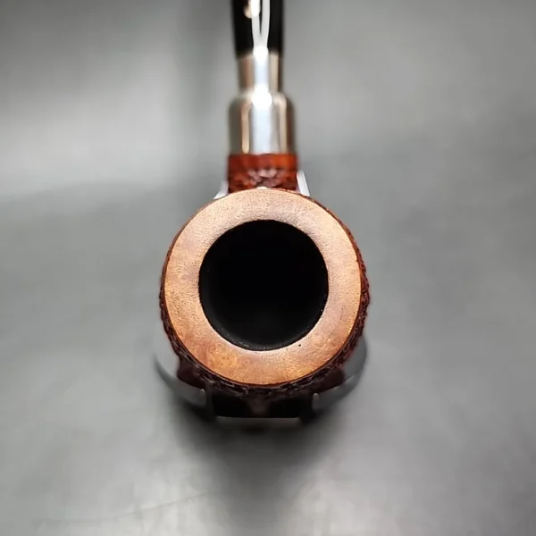 Ser Jacopo R1 Rusticated Bent Egg Estate Briar Pipe, Italian Estates - Image 6