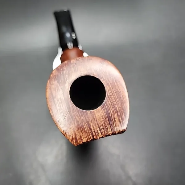 2001 Clarence Mickles Freehand Horn Handmade Estate Briar Pipe, Unsmoked - Image 6