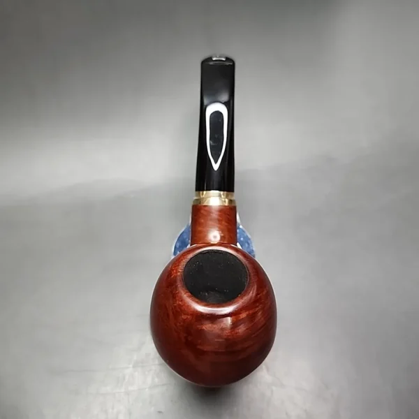 Vauen 3215 Smooth Bent Apple Estate Briar Pipe, Unsmoked, 9mm - Image 6