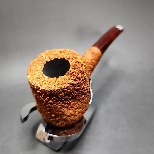 Pipe Tristan Rusticated Shape 55 Handmade Briar Pipe, New - Image 6