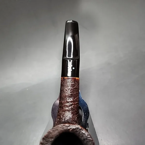 Sasieni 4 Dot Ruff Root Dark 7 Sandblasted Dublin Estate Briar Pipe, English Estates - Image 6