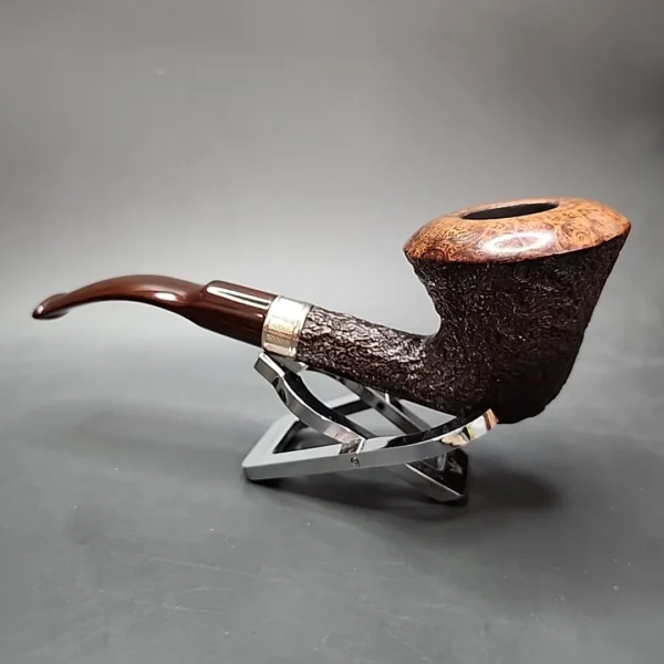 Ferndown Bark 2 Star Bent Dublin Estate Briar Pipe, English Estates - Image 6