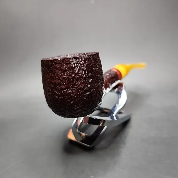 Savinelli 2024 Saint Nicholas 121 KS Rusticated Pot Briar Pipe, 6mm, New - Image 6